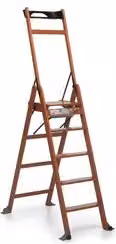 Scala domestica in legno Foppapedretti Lascala 5.0 con 5 gradini colore noce