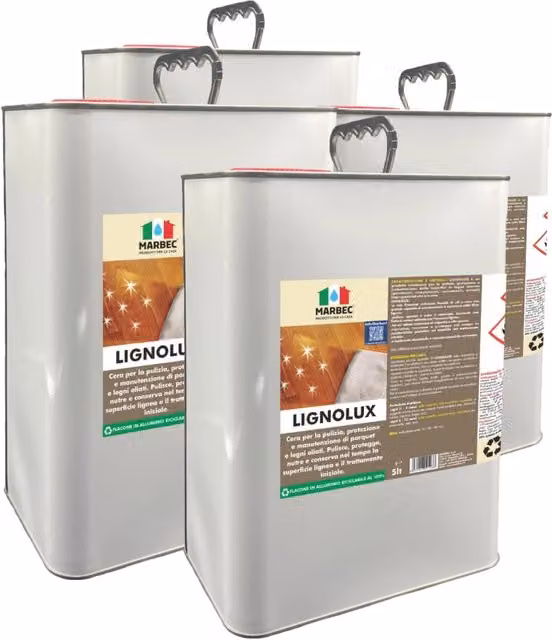 Lavaincera Marbec Lignolux Bianco Satinato 5 l x 4 pezzi