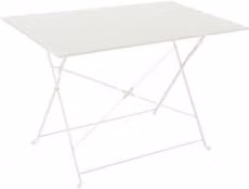 Tavolo pieghevole da esterno Amicasa in acciaio bianco L: 110 cm, P: 70 cm, H: 72 cm