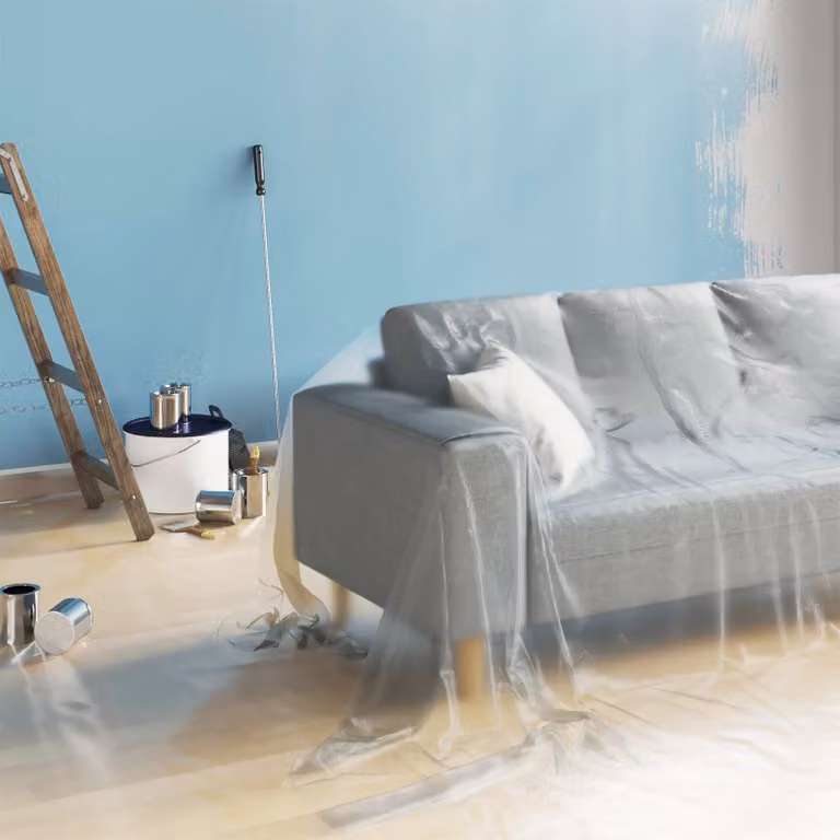 Set di 12 fogli antipolvere in PE trasparente vidaXL, L 500 cm x P 400 cm