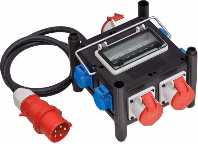 Brennenstuhl Distributore di corrente compatto BSV 3-32 2 IP44 Nero con 7 prese e 3 CEE 400 V