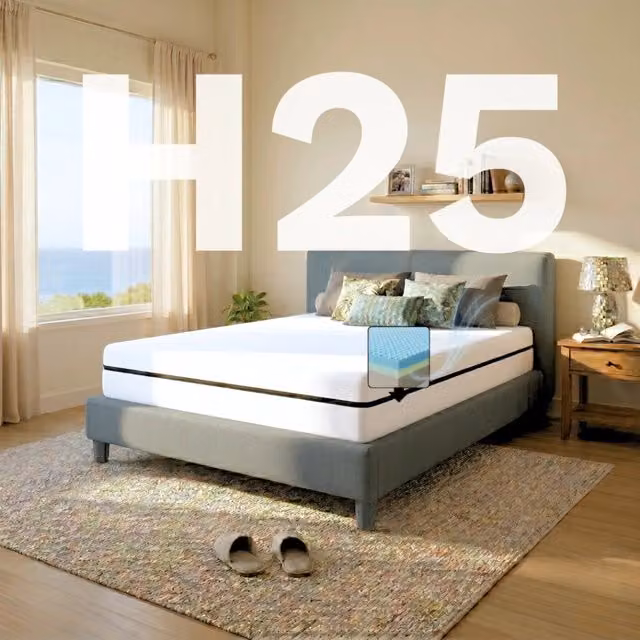 Materasso Singolo Comfy Line in Memory Foam Ortopedico a 7 Zone con Rivestimento in Cotone Bianco L/P/H: 95 x 195 x 25 cm