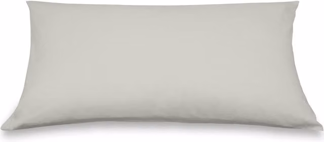 Federa copricuscino DaunenStep Oasi Deluxe in cotone pettinato bianco 50 x 80 cm