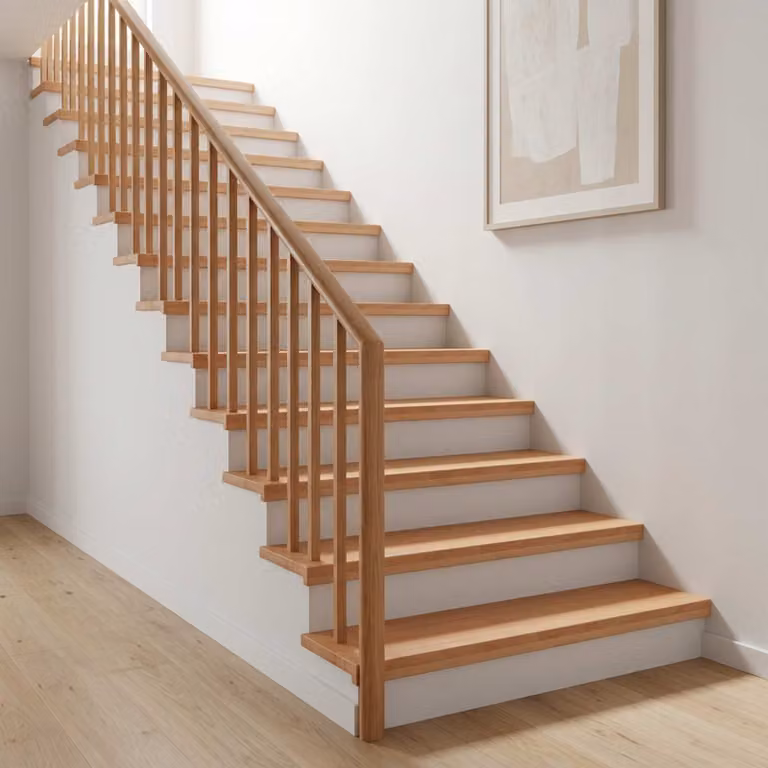 Set di 16 tappeti per scale vidaXL in stile moderno, colore beige e marrone, L: 70 cm, P: 30 cm, H: 2 cm