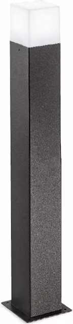 Lampada da esterno a palo Gea Siattle in metallo con tecnologia LED e protezione IP44, disponibile in bianco, nero o grigio, Altezza: 70 cm