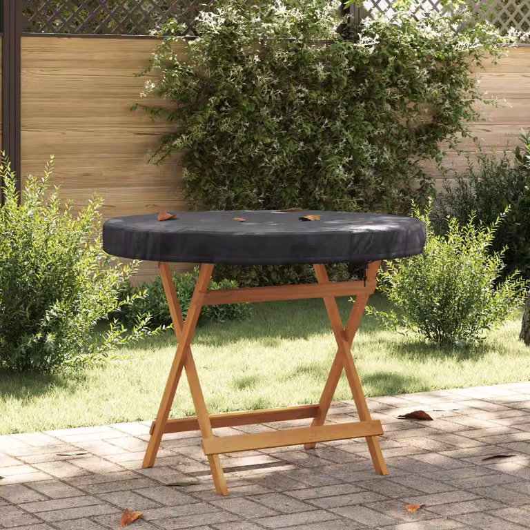 Copertura per tavolo da esterno vidaXL impermeabile in poliestere nero L: 102 cm, P: 102 cm, H: 10 cm