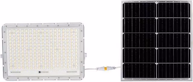 Faro LED Solare V-TAC 30W 2600lm 4000K Bianco con Telecomando, Timer e Sensore Crepuscolare IP65