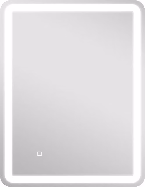 Specchio da bagno LED HOMCOM con luce dimmerabile, 3 temperature e funzione antiappannamento, L: 70 cm, H: 90 cm, colore argento