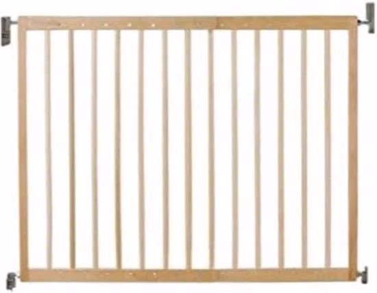 Trappola per scale a scomparsa in legno marrone regolabile da 63 a 106 cm con fissaggio a vite