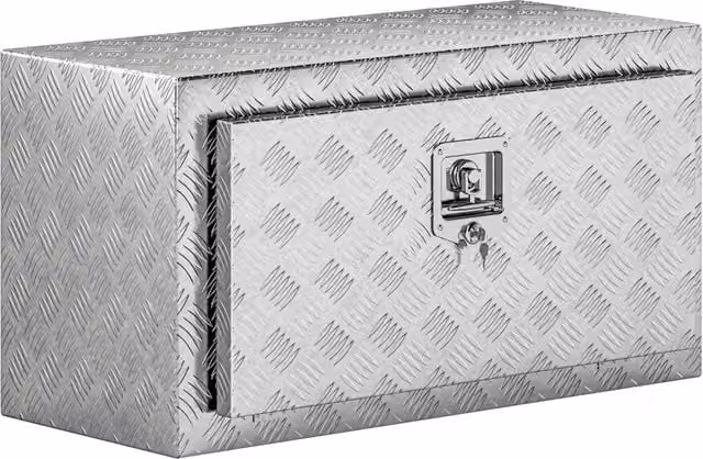 Cassettiera per attrezzi impermeabile in alluminio Minimal argento L: 76.2 cm, P: 35.5 cm, H: 40.6 cm