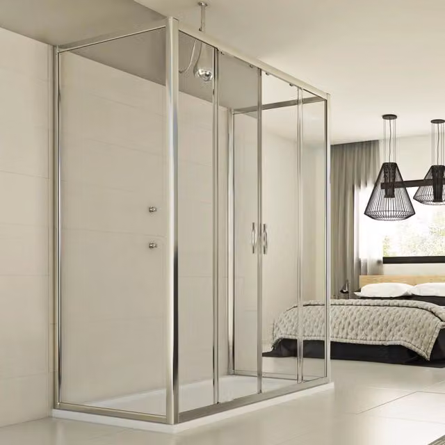 Box Doccia Idralite Young Trio a 2 Ante Trasparente L: 120 cm, P: 70 cm, H: 198 cm