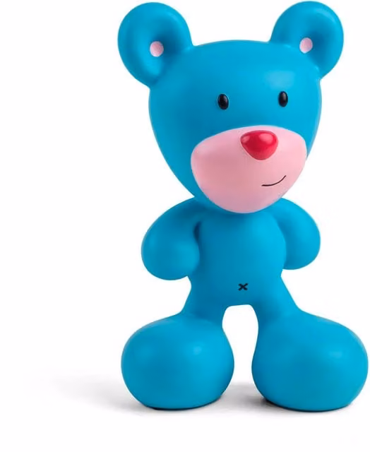 Seletti Blue Bear Art Toy in plastica blu per adulti