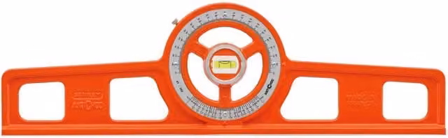 Livella manuale rettangolare graduata Stanley in alluminio arancione L: 50 cm