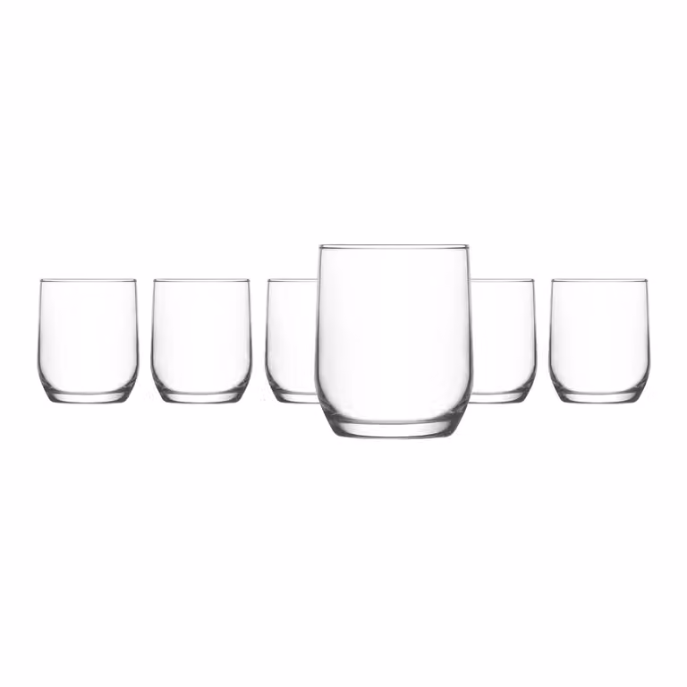 Set di 6 bicchieri da acqua Sude in vetro trasparente Lav da 31,5 cl