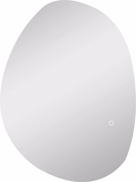 Specchio da bagno moderno HOMCOM in vetro temperato con illuminazione LED regolabile, colore e temperatura variabile, Argento, L: 70 cm, P: 5 cm, H: 50 cm
