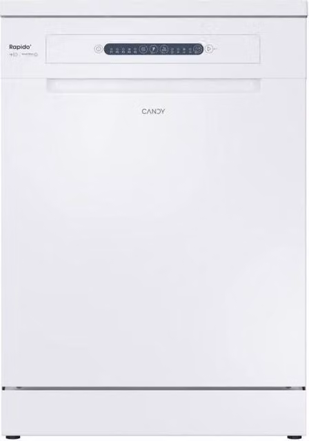 Lavastoviglie Candy CF 3E9E0W Rapidó Libera Installazione, 13 Coperti, Classe E, Motore Inverter, Ciclo Rapido 49 min, Bianco, H 85 x L 60 x P 60 cm