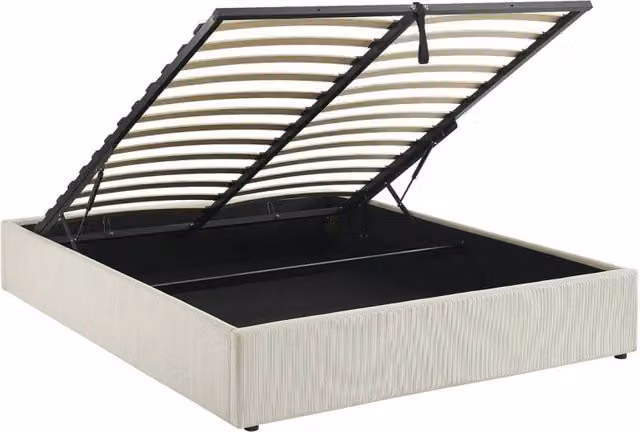 Letto con contenitore e rete a doghe Sweeek imbottito L: 160 cm, P: 200 cm