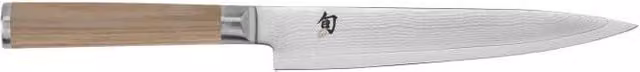 Kai Shun Classic White Coltello Universale DM0701W con Lama in Acciaio VG-MAX e 32 Strati Damasco, Manico in Legno Pakkawood Beige