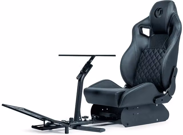 Sedia gaming NACON RACING COBRA RM2 in ecopelle nera con struttura in metallo e braccioli