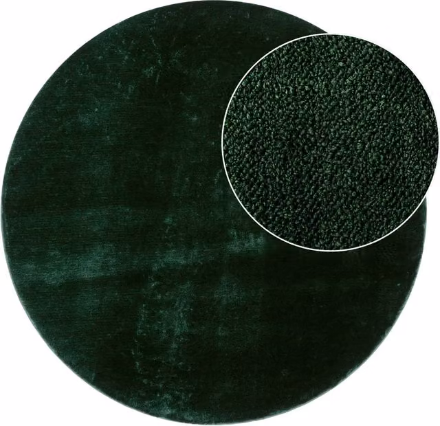 Tappeto rotondo Calia Italia verde Diametro: 120 cm