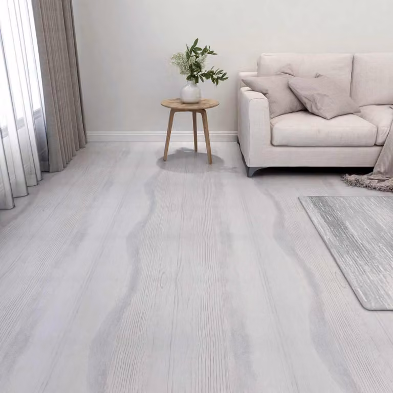 vidaXL Piastrelle in PVC Autoadesive Bianche e Grigie, 5,11 m² (55 pezzi)