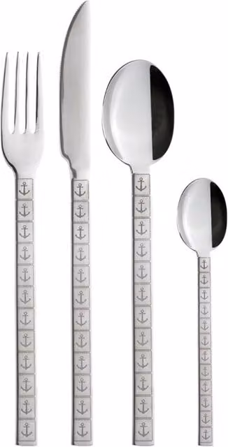 Set di posate in acciaio inossidabile Marine Business Serie Sailor Soul colore argento lucido