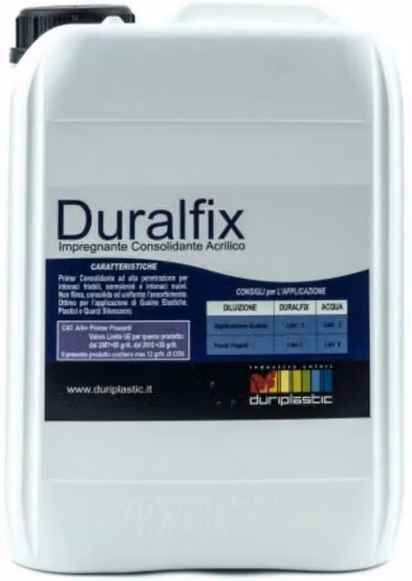 Primer isolante e consolidante acrilico Duralfix trasparente 10 l
