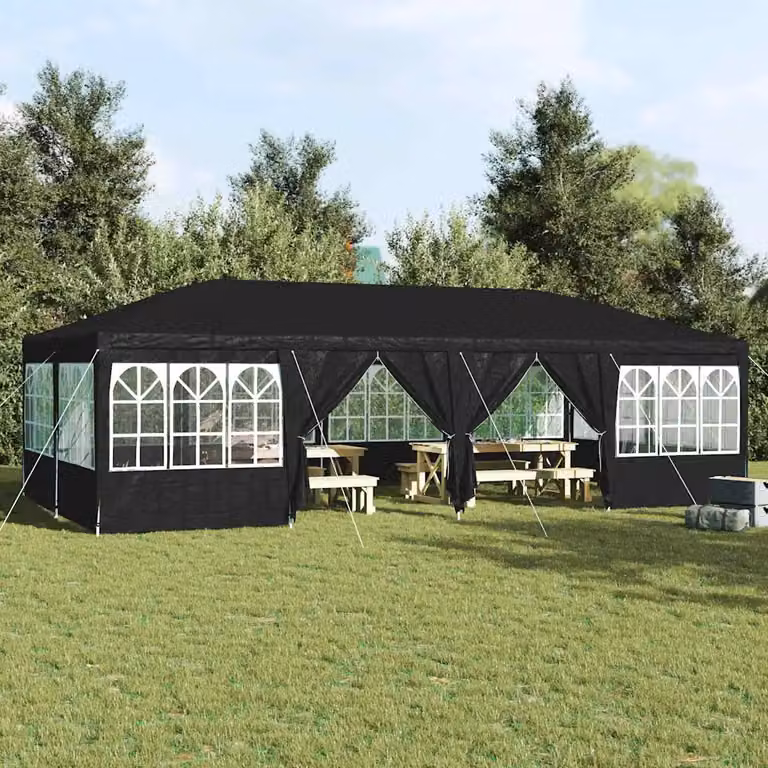 Tenda Party vidaXL Antracite in Polietilene L: 800 cm, P: 400 cm, H: 266 cm