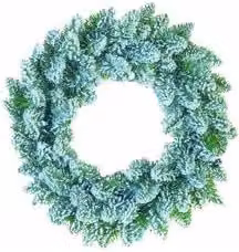 Corona di Natale Amicasa Verde Innevato Diametro: 40 cm