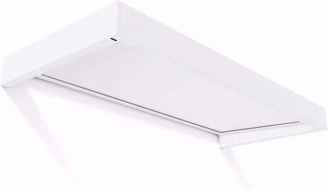 Palram Canopia Sophia Pensilina da Esterno Moderna in Alluminio e Policarbonato Bianco Opale L: 215 cm, P: 95 cm