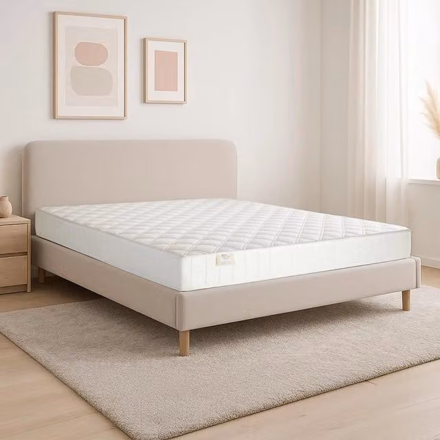 Materasso ortopedico e anatomico in Eliocell Farmarelax, colore bianco, L/P/H: 120 x 190 x 19 cm