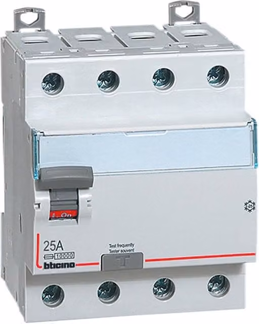 Interruttore differenziale salvavita BTICINO 4P 25A 30mA F 4 Moduli G743F25 Bianco