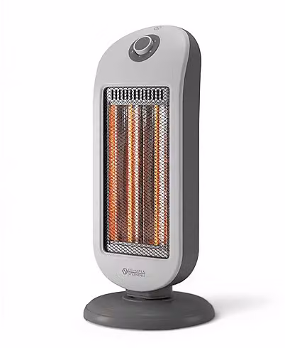 Stufa a infrarossi Olimpia Splendid Carbon Twist grigia con tecnologia in fibra di carbonio