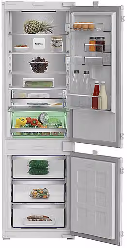 Frigorifero combinato da incasso Beko B7BCNA295HS2, Capacità netta 270 l, No Frost, Classe D, Bianco, L: 54 cm, P: 55 cm, H: 177,5 cm