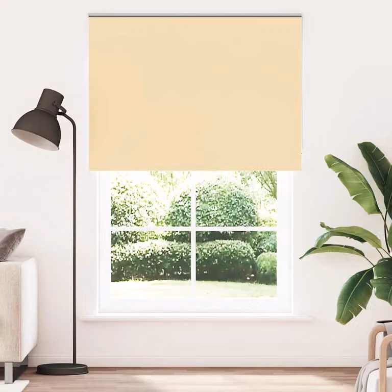 Tenda a Rullo Oscurante vidaXL in Poliestere Beige L: 165 cm, H: 230 cm