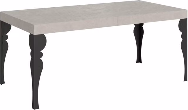 Tavolo da pranzo allungabile Itamoby Paxon cashmere con gambe antracite L: 180-440 cm, P: 90 cm