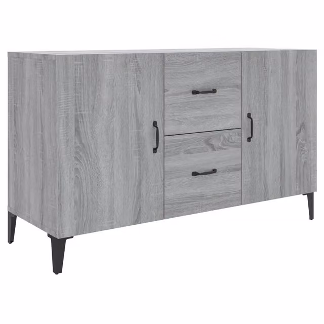 Credenza Buffet in Legno Multistrato Grigio Sonoma L: 100 cm, P: 36 cm, H: 60 cm