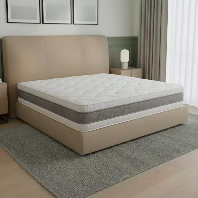 Materasso singolo The White Stone con gel e tecnologia antibatterica, colore bianco, L 90 cm x P 200 cm