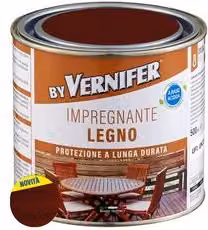 Impregnante all'acqua per legno VERNIFER colore Mogano 4812 500 ml