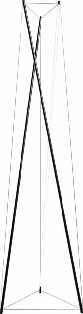 Lampada da terra Martinelli Luce Tenso con tecnologia LED dimmabile in metallo nero