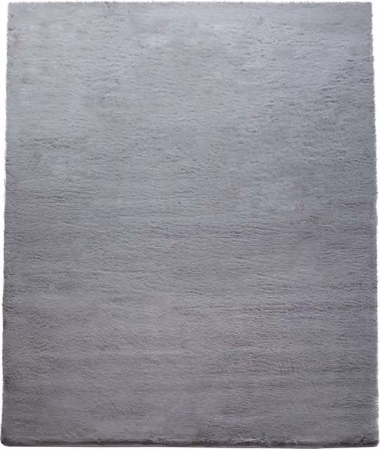 Tappeto in ecopelliccia Fluffy antracite, forma quadrata, L 200 cm x P 200 cm