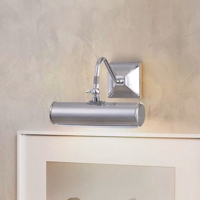 Applique Classica Picture Light Elstead Lighting in Acciaio Cromo Lucido con 1 Luce E14