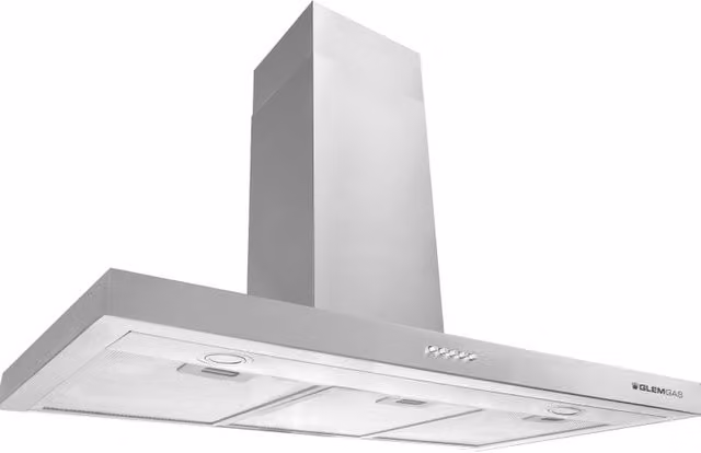 Cappa a parete Glem GHB986IXA in acciaio inox argento L 90 cm