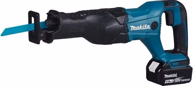 Makita DJR186RT Sega Alternativa a Batteria 18 V con Batteria 5 Ah Blu Nero