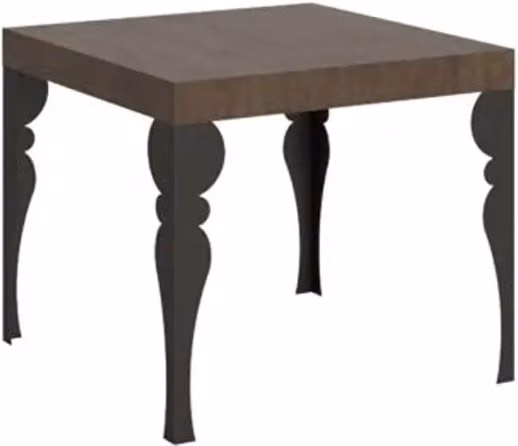 Tavolo allungabile moderno Itamoby rettangolare in marrone e antracite L: 90-246 cm, P: 90 cm, H: 77 cm