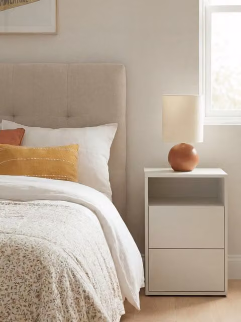 Comodino Hegas bianco per bambini Kenay Home