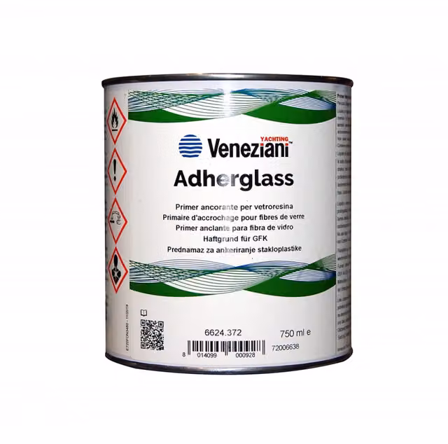 Primer Veneziani Adherglass in resina sintetica a rapida asciugatura, colore bianco o rosa, 5 l