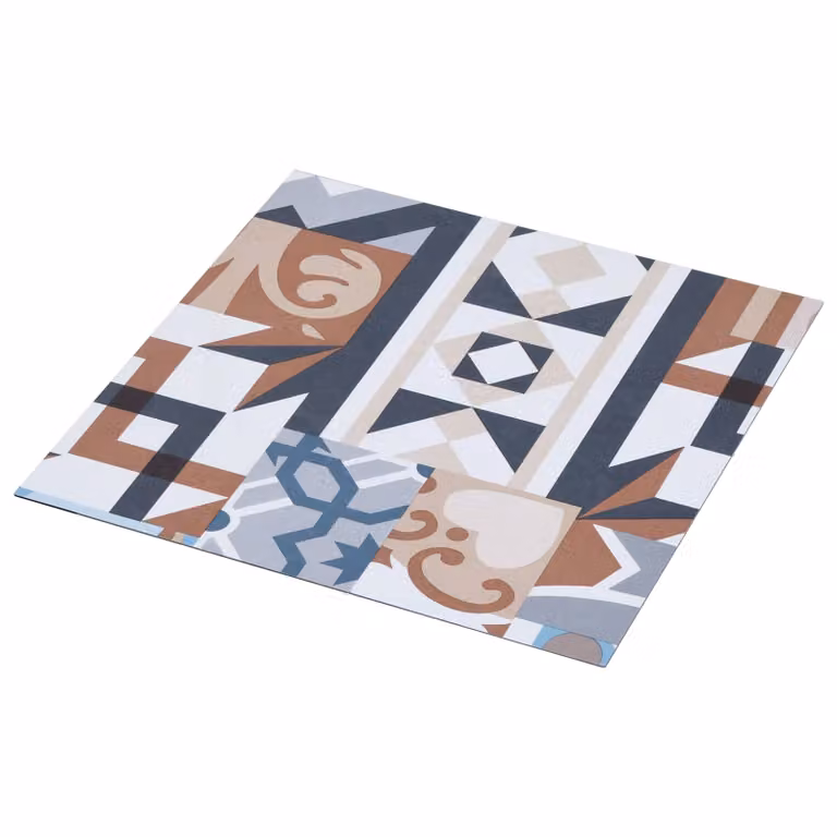 Plance per pavimentazione autoadesive vidaXL in effetto legno, design moderno, multicolore, L: 30,5 cm, P: 30,5 cm, H: 0,57 cm