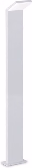 Piantana da esterno IDEAL LUX Style in alluminio bianco con LED 9W 3000K IP54 e sensore di movimento