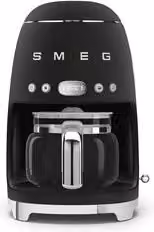 Macchina da caffè americano Smeg 50 Style DCF02BLMEU Black con caraffa in vetro e potenza 1050W